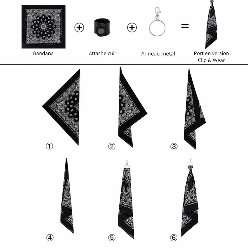 bandana systématique clip & wear