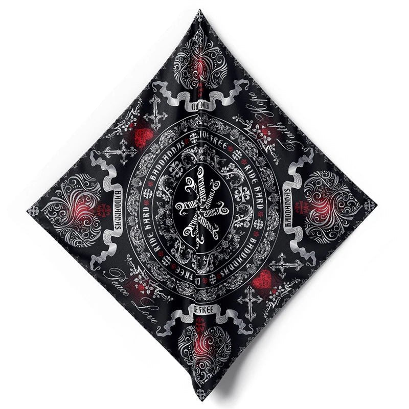 bandana moto Ride Free Peace and Love