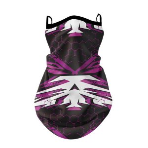 tour de cou moto femme graph violet