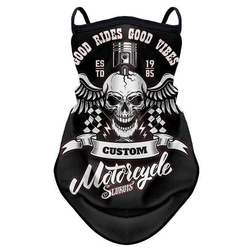 Tour de Cou Moto Custom WINGEDSKULL