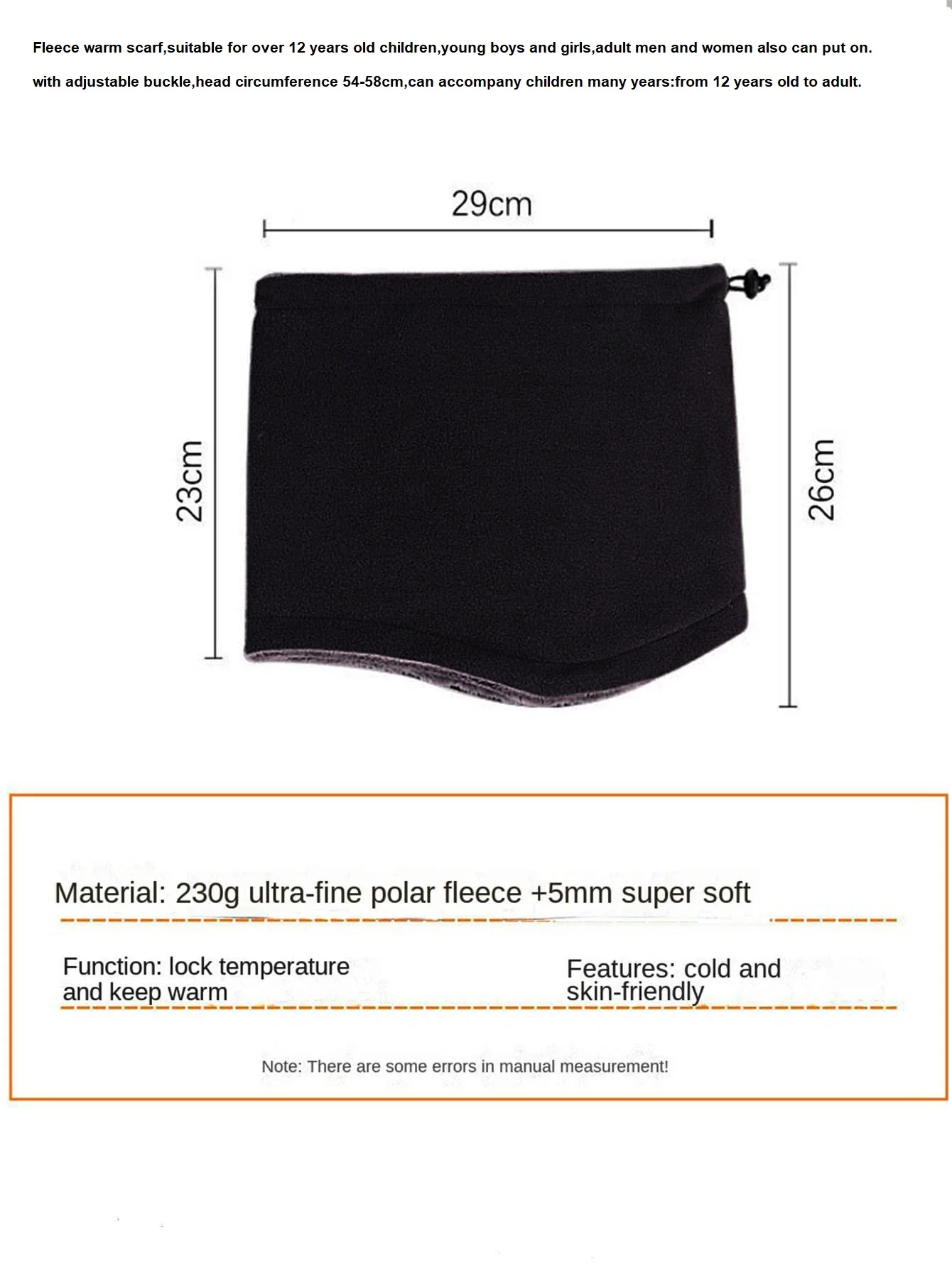 Tour de Cou Polaire Gris – Image 4