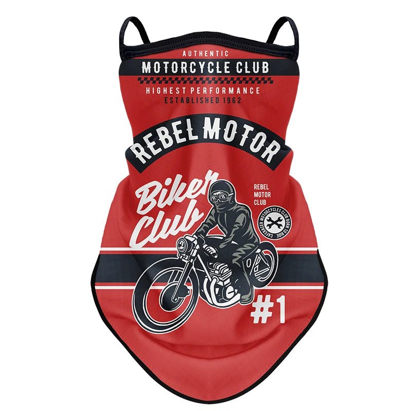 Cache nez moto vintage