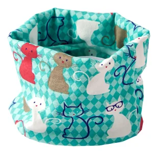 Tour de cou Turquoise "Snood Tribu des Chats"