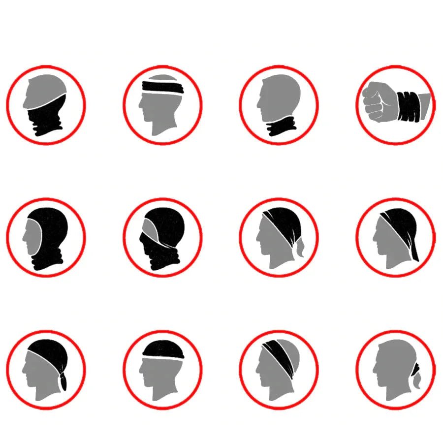 motif clown cache cou moto