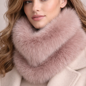 Col Fourrure Renard Mauve Impérial