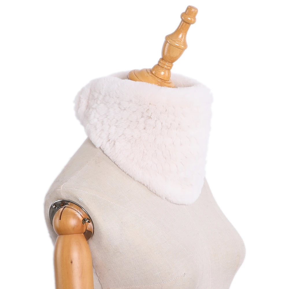 col chaud fourrure multicolore