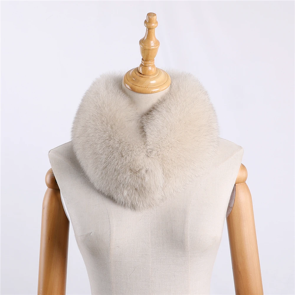 col fourrure renard luxe